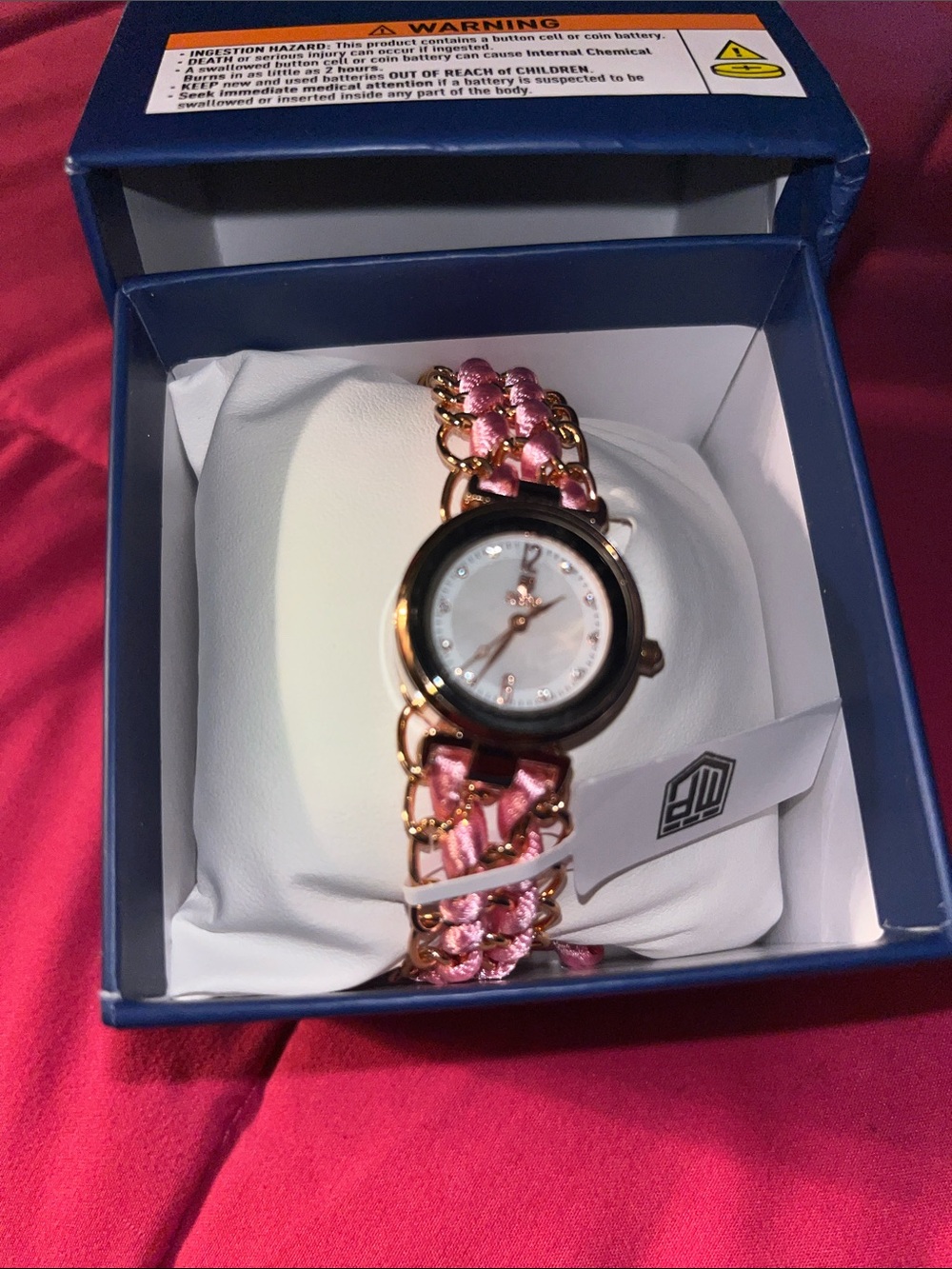 Invicta Pink Ribbon Chain Women's Watch with Gold-Tone Links